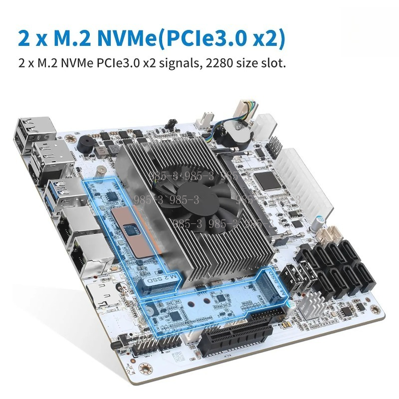 Mini ITX Wit M11 NAS-moederbor - Mini Itx Dual 2.5G Nas Motherboard recensie en prijs
